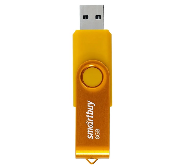 Флешки - Флешка USB 2.0 SmartBuy Twist 8GB желтый