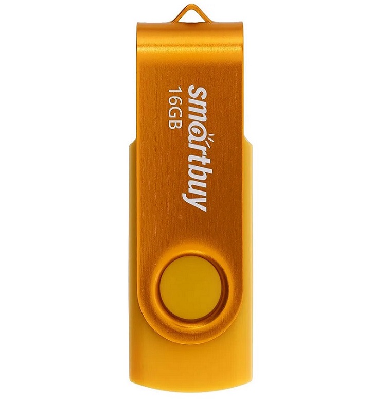 Флешки - Флешка USB 2.0 SmartBuy Twist 16GB желтый