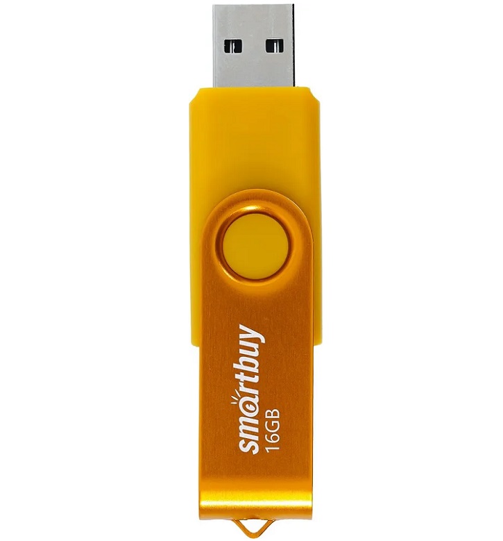 Флешки - Флешка USB 2.0 SmartBuy Twist 16GB желтый