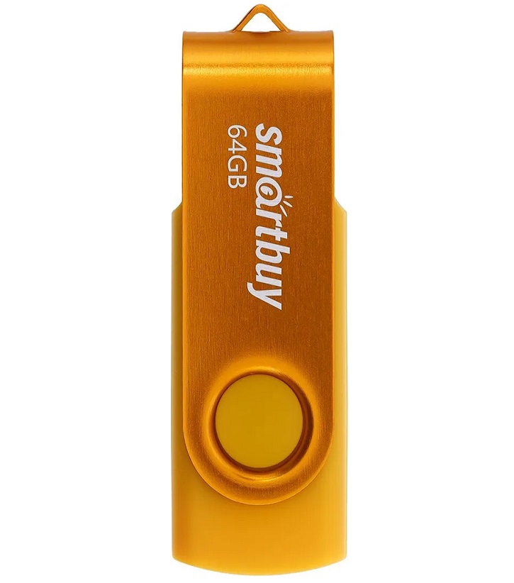 Флешки - Флешка USB 2.0 SmartBuy Twist 64GB желтый