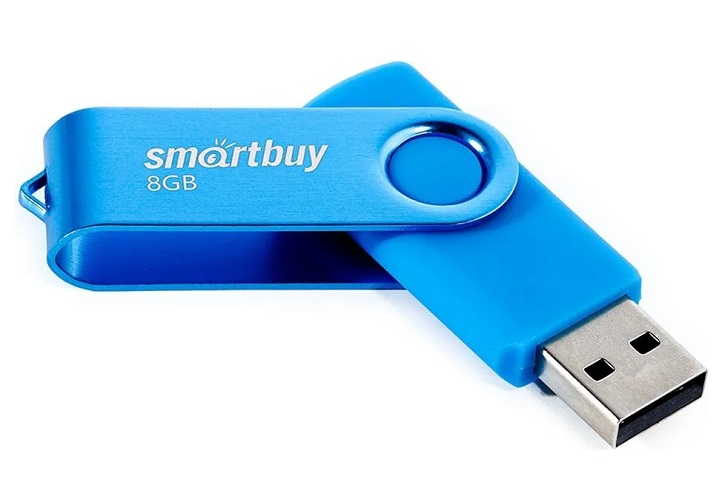 Флешки - Флешка USB 2.0 SmartBuy Twist 8GB синий