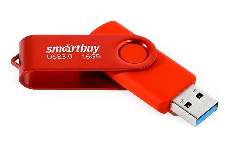 Флешки - Флешка USB 2.0 SmartBuy Twist 16GB красный