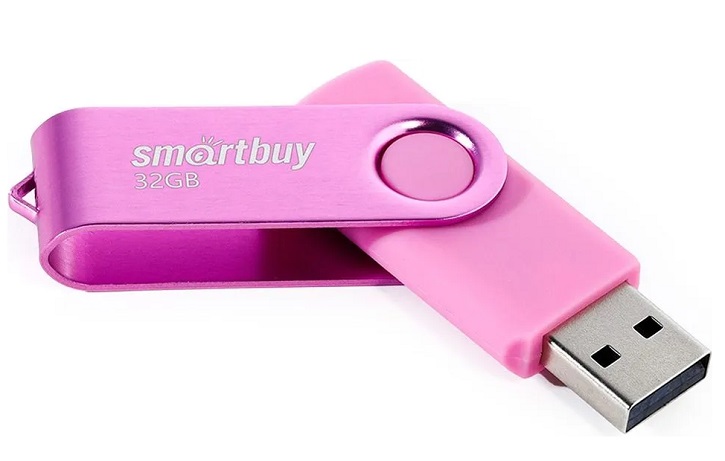 Флешки - Флешка USB 2.0 SmartBuy Twist 32GB розовый