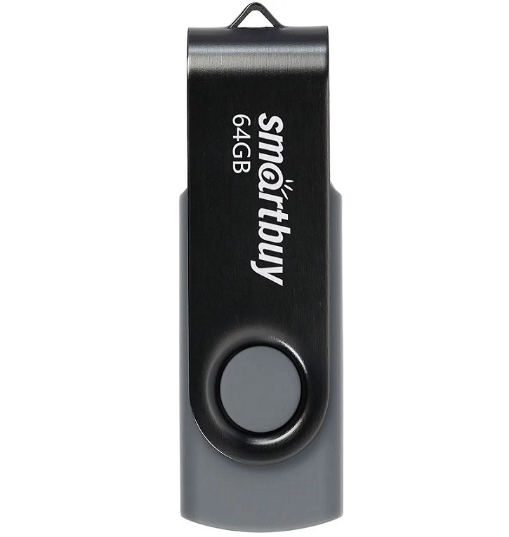 Флешки - Флешка USB 2.0 SmartBuy Twist 64GB черный