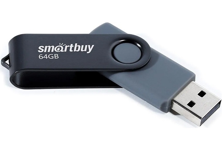 Флешки - Флешка USB 2.0 SmartBuy Twist 64GB черный