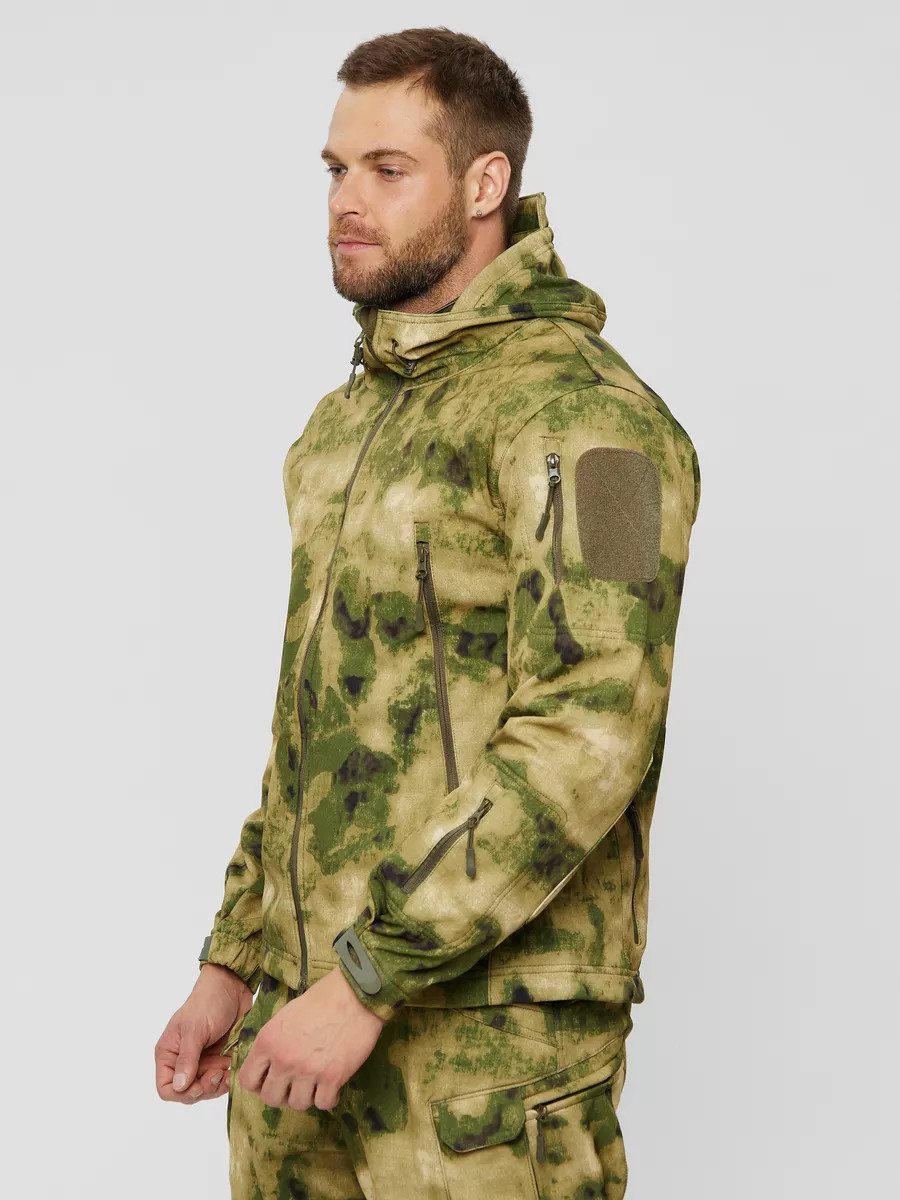 Тактический костюм Softshell демисезонный зеленый мох Снаряжение и экипировка - Тактический костюм Softshell демисезонный зеленый мох