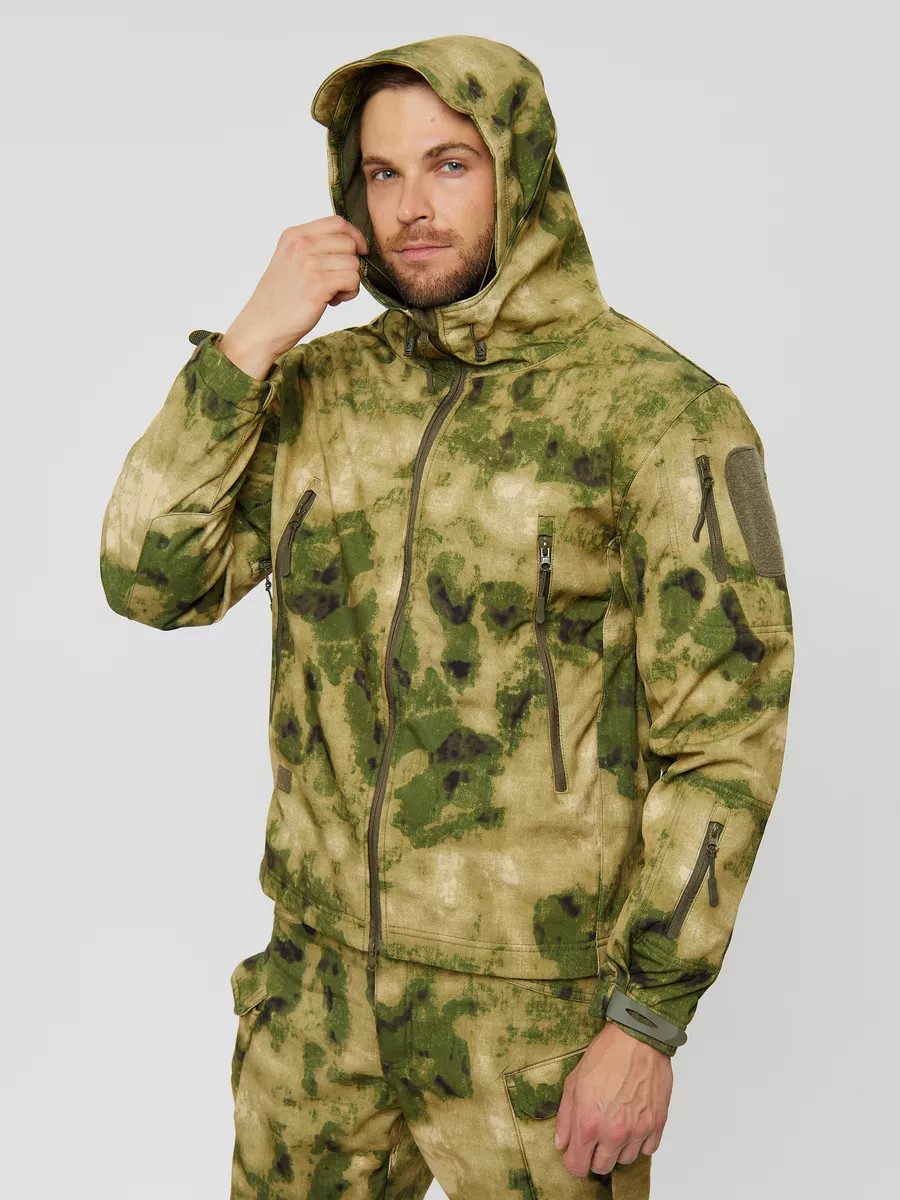 Тактический костюм Softshell демисезонный зеленый мох Снаряжение и экипировка - Тактический костюм Softshell демисезонный зеленый мох