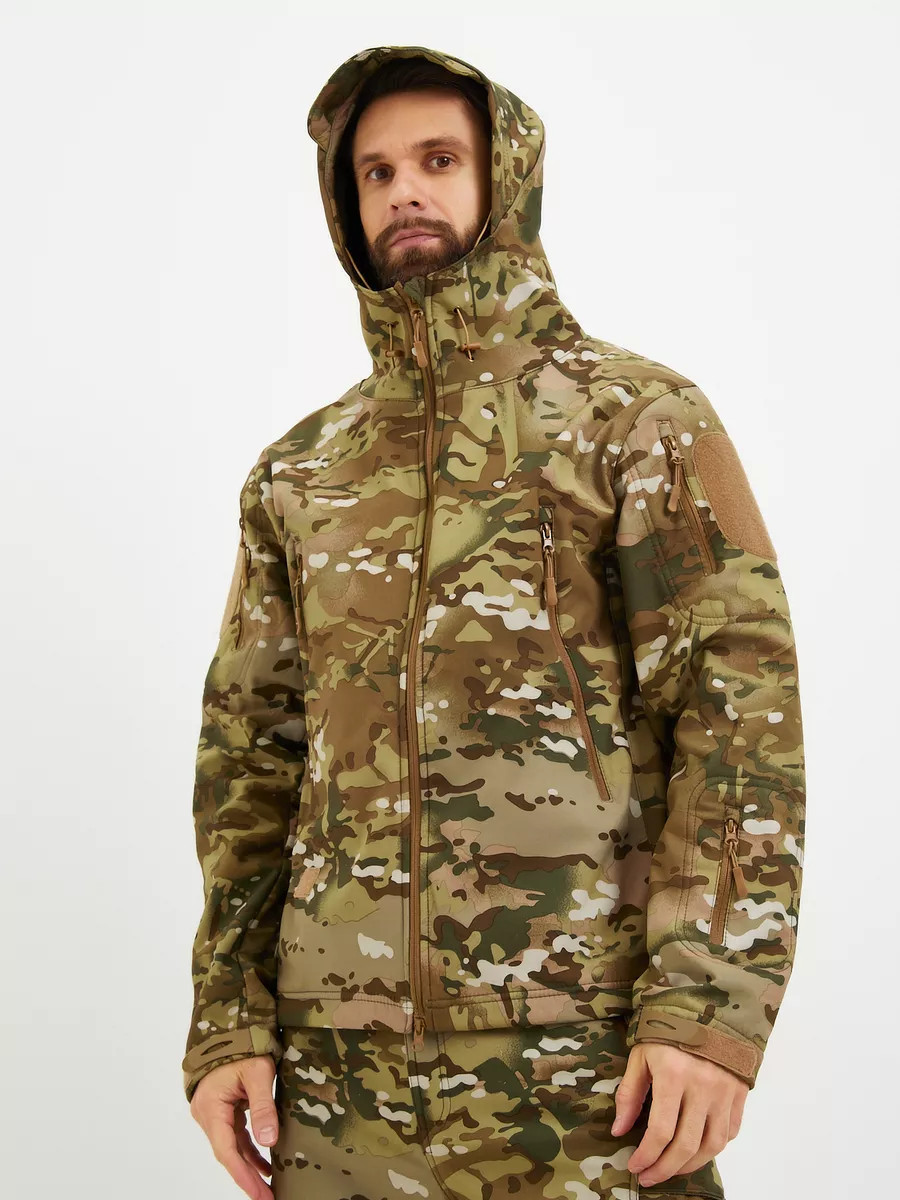Снаряжение и экипировка - Тактический камуфляжный костюм Softshell демисезонный