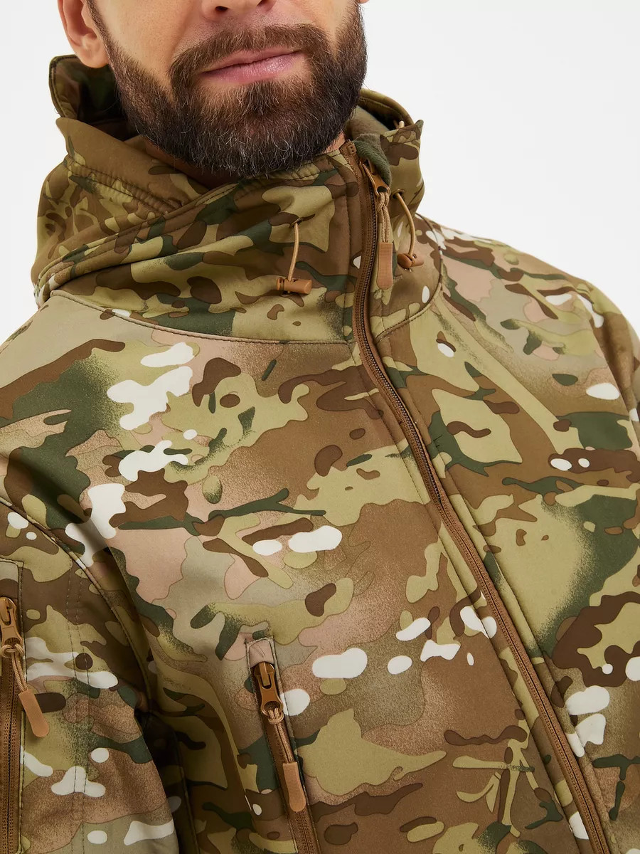 Снаряжение и экипировка - Тактический камуфляжный костюм Softshell демисезонный