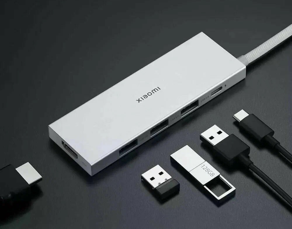Многофункциональный адаптер Xiaomi 5-в-1 Docking Station Зарядные устройства Xiaomi - Многофункциональный адаптер Xiaomi 5-в-1 Docking Station