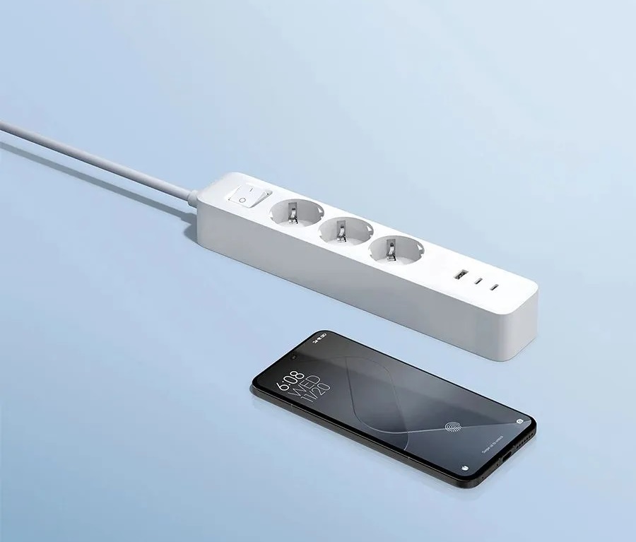Сетевой удлинитель Xiaomi Mi 20W Power Strip EU Зарядные устройства Xiaomi - Сетевой удлинитель Xiaomi Mi 20W Power Strip EU