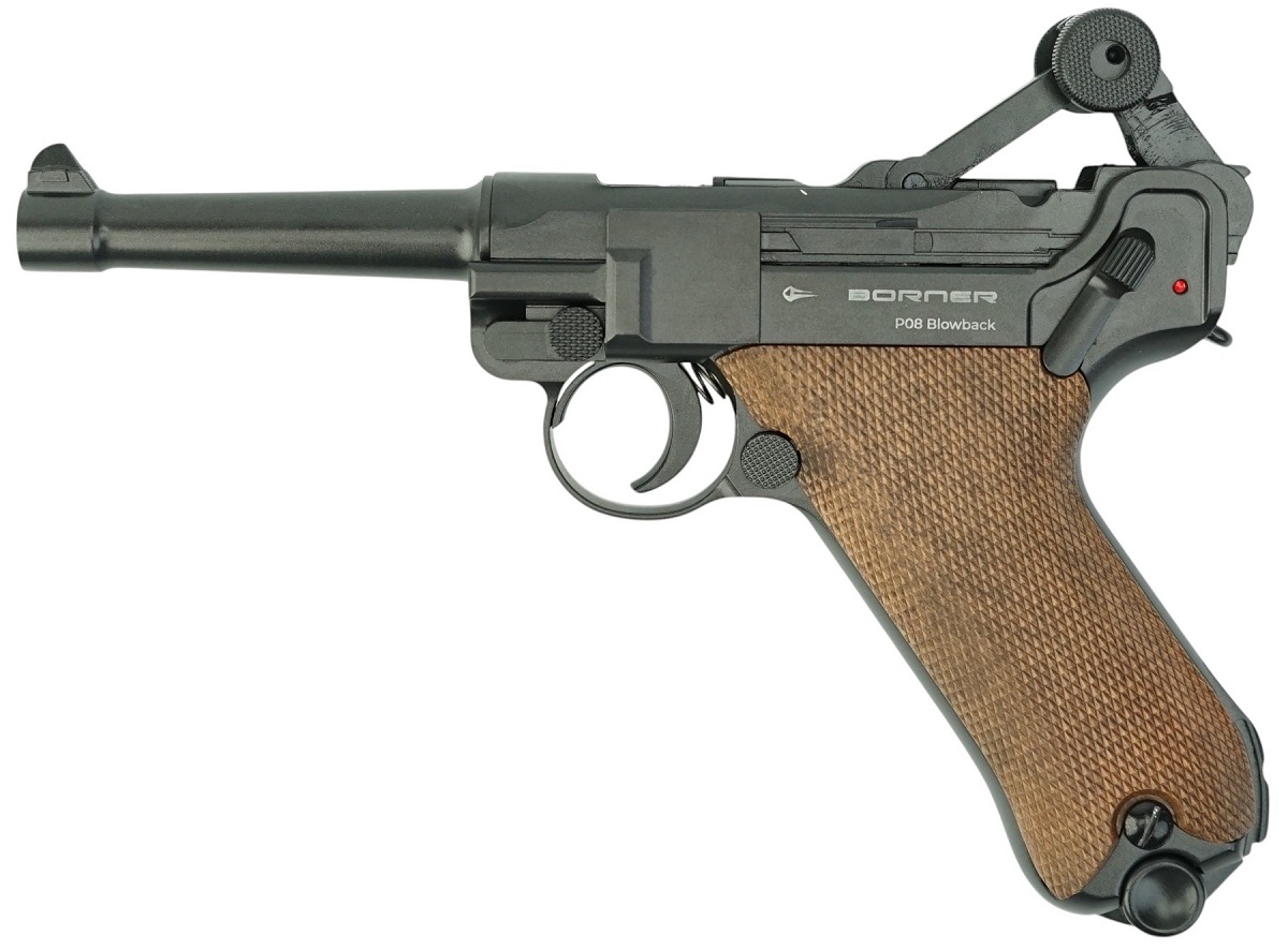 Пневматика - Пневматический пистолет Borner P08 Blowback (Parabellum)
