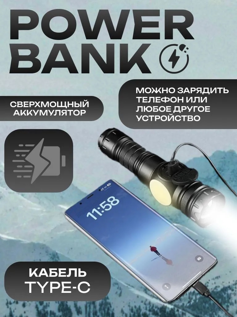 Фонарь ручной MANSTOR MN-3125-PM30-TG Ручные фонари - Фонарь ручной MANSTOR MN-3125-PM30-TG